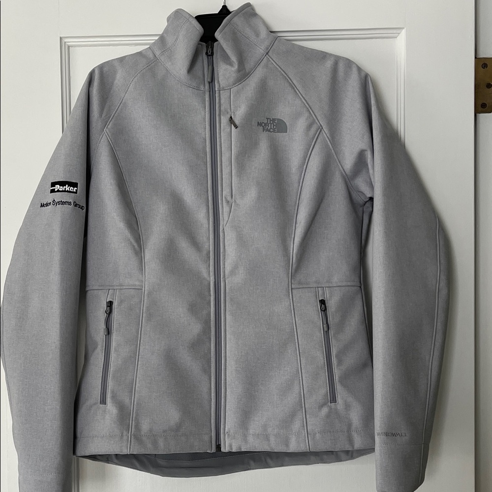 The North Face Light Gray Women's Softshell Zip Jacket